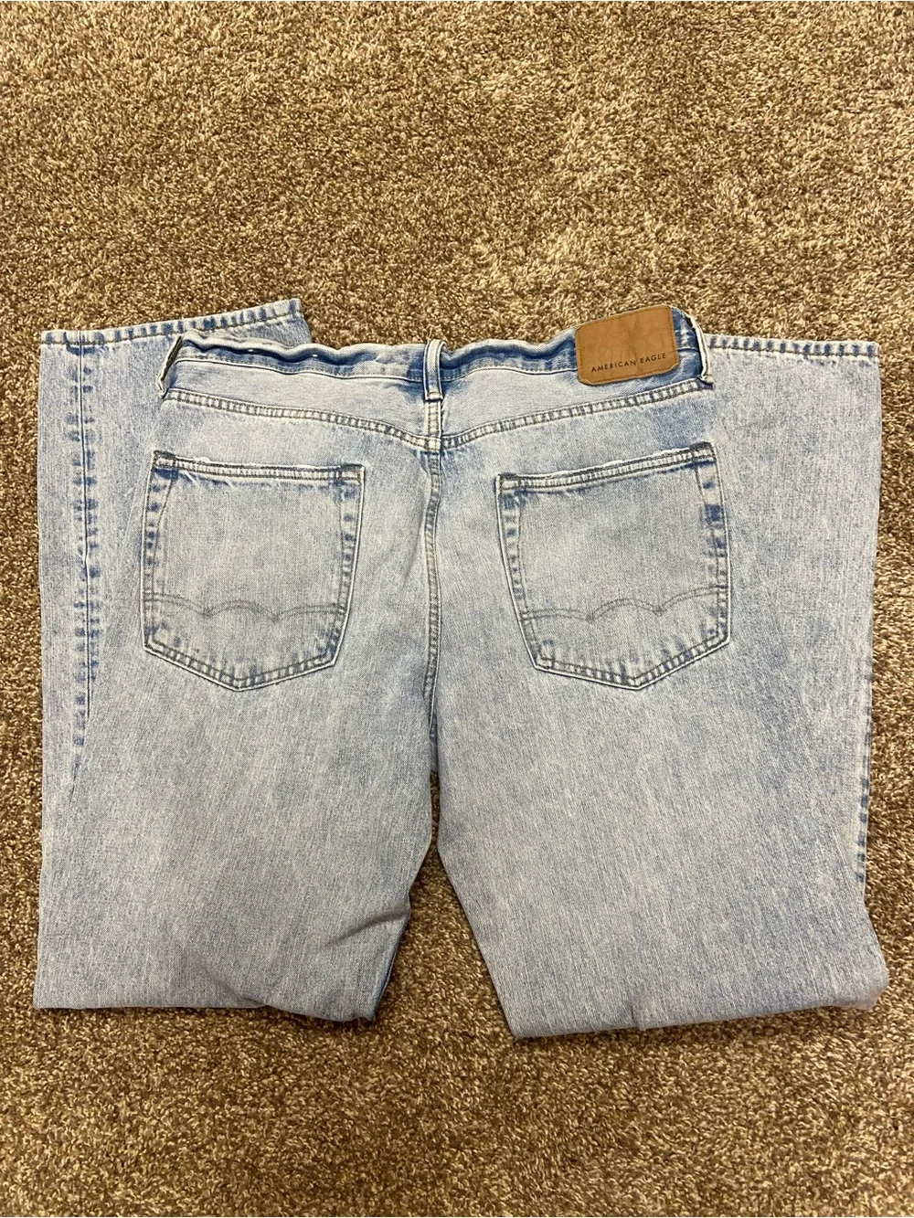 American Eagle Light Blue Men's Classic Bootcut Jeans 34x34